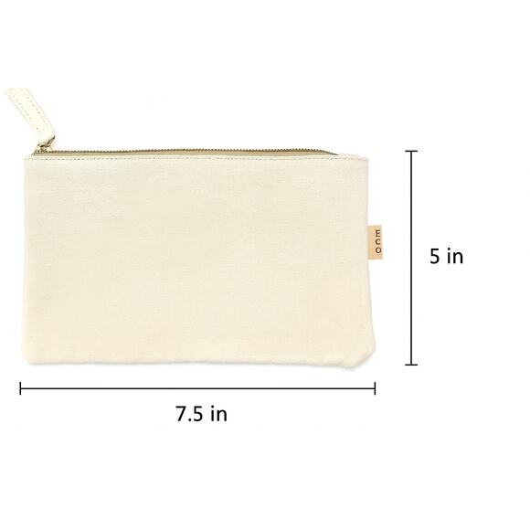 "Hello" canvas zipper eco pouch bag PCH010 - Picture 3 of 3